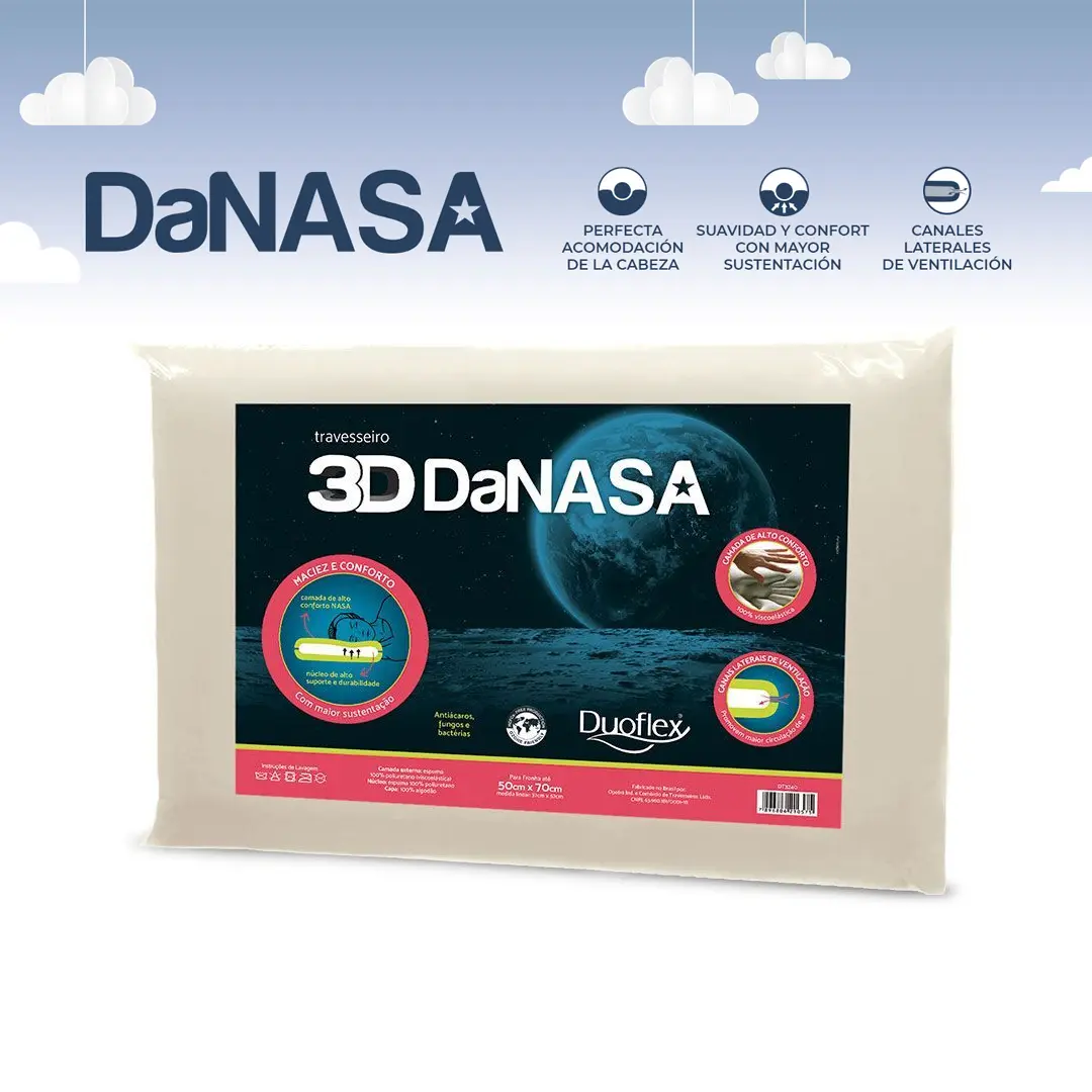 Almohada Nasa 3D