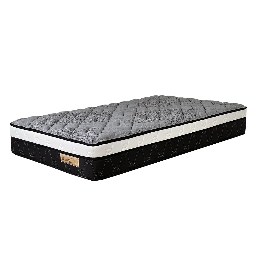 Colchón Resortes Pocket - Perla Negra - Plaza y Media