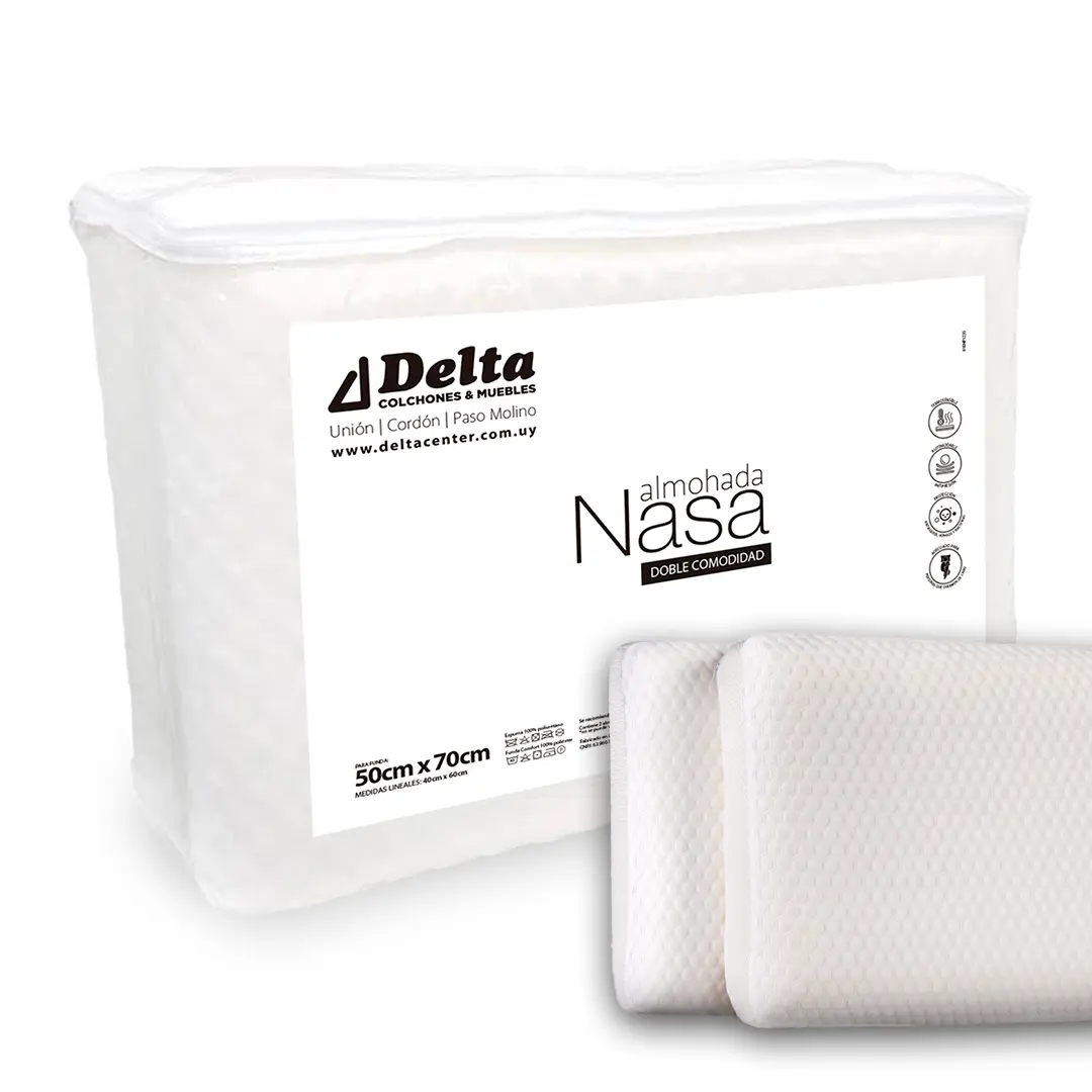 Pack x2 Almohada Viscoelastica - Nasa Duo