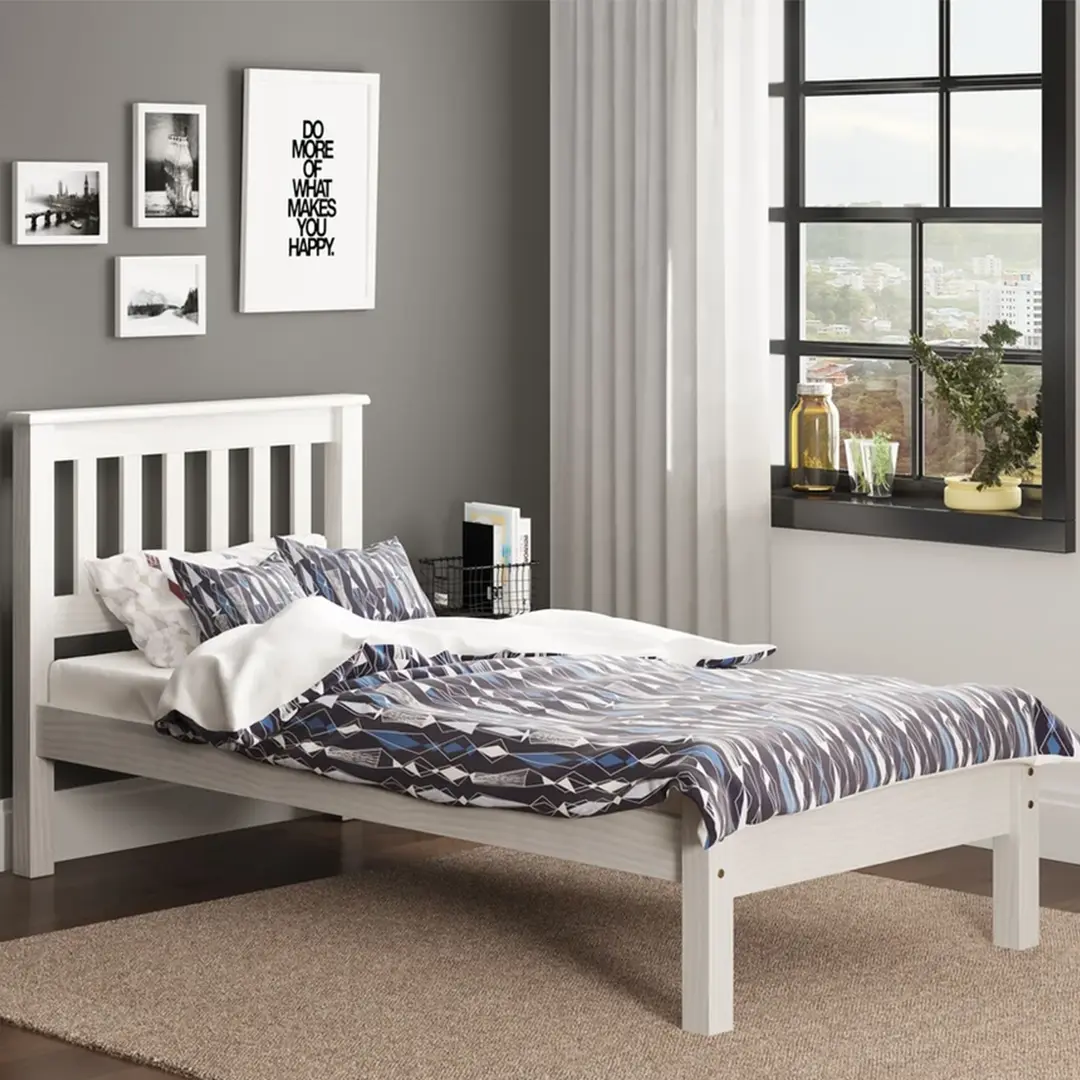 Cama de Madera con Respaldo - 1 plaza - Imagen 3