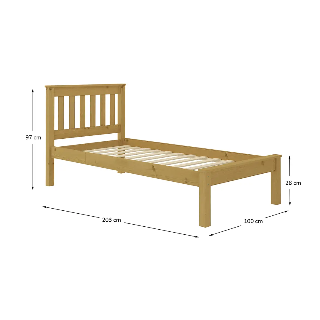 Cama de Madera con Respaldo - 1 plaza - Imagen 6