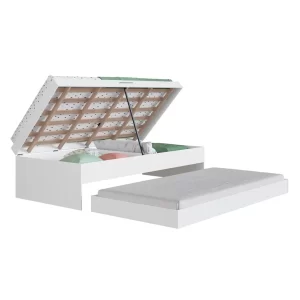 Cama Box con Baúl 1 plaza + Marinera - Israel